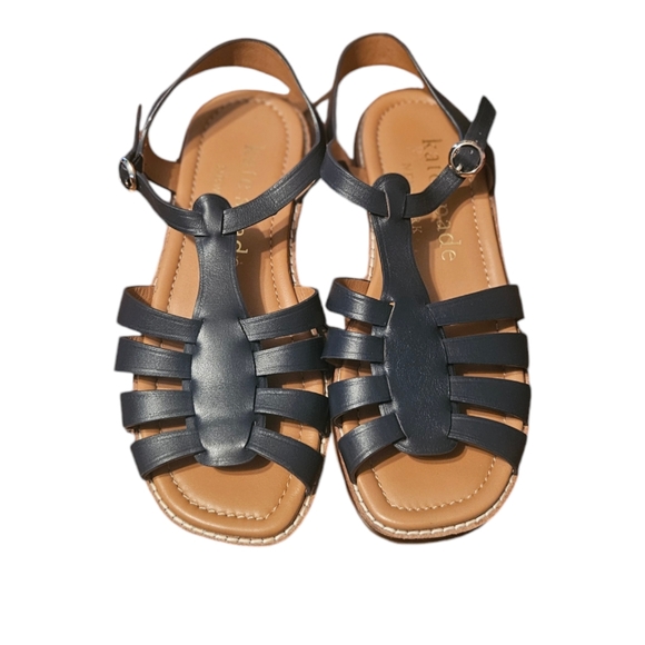 Kate Spade New York Women's wonder leather ankle-strap sandals Size 8B - Picture 2 of 7